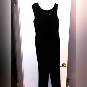 Black pantsuit with embellishment